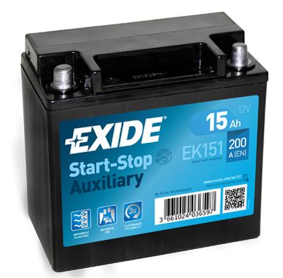 Стартерная аккумуляторная батарея EXIDE EK151 для BMW X6
