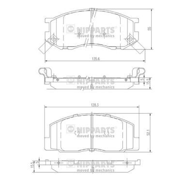 SET PLACUTE FRANA FRANA DISC NIPPARTS J3602074