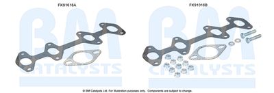 Монтажный комплект, катализатор BM CATALYSTS FK91016 для LANCIA YPSILON
