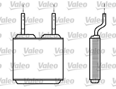 VALEO 812149 Радиатор печки  для OPEL COMBO (Опель Комбо)