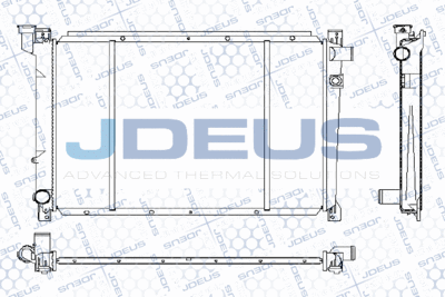 Радиатор, охлаждение двигателя JDEUS M-0190070 для NISSAN BLUEBIRD