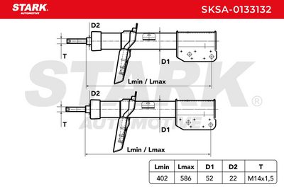 амортисьор STARK SKSA-0133132