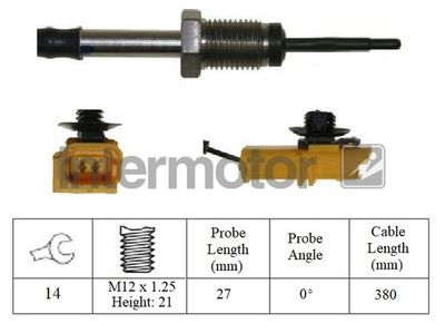 Sensor, exhaust gas temperature Intermotor 27150