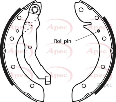 Brake Shoe Set APEC SHU530