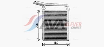 топлообменник, отопление на вътрешното пространство AVA Clever Choice TO6770