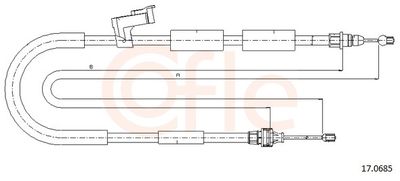 CABLU FRANA DE PARCARE COFLE 170685