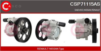 CASCO Hydraulikpumpe, Lenkung Brand New HQ (CSP71115AS)