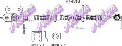 Тормозной шланг KAWE H4431Q для HONDA PRELUDE