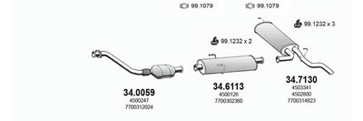 Układ wydechowy ASSO ART3012