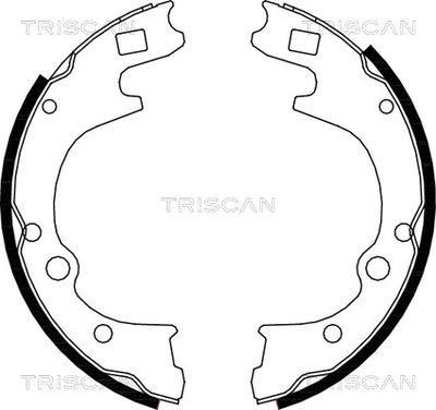 Комплект тормозных колодок TRISCAN 8100 50604 для KIA K2500