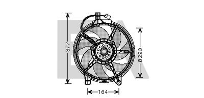 Вентилятор, охлаждение двигателя EACLIMA 33V50013 для MERCEDES-BENZ V-CLASS