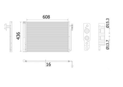 кондензатор, климатизация MAHLE AC 937 000S