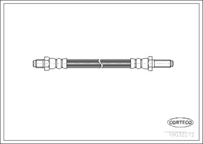 Тормозной шланг CORTECO 19032272 для LAND ROVER DEFENDER