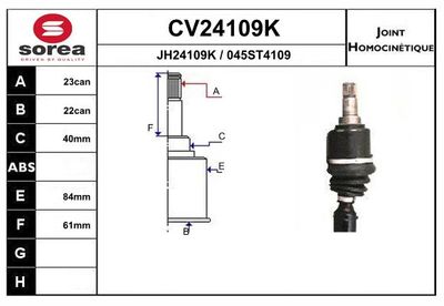 GELENKSATZ ANTRIEBSWELLE