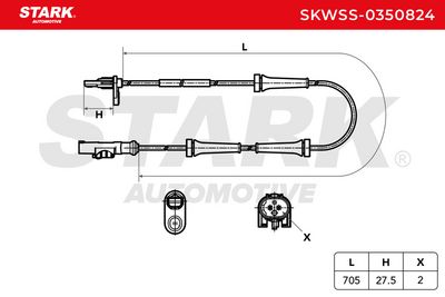 датчик, обороти на колелото STARK SKWSS-0350824