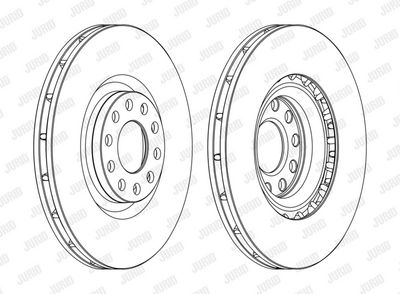 BREMSSCHEIBE JURID 562205JC 1