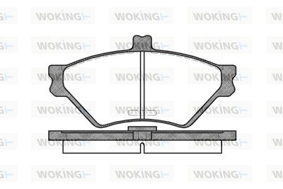 WOKING P4743.00 Тормозные колодки и сигнализаторы  для LANCIA KAPPA (838_) 2.0 16V Turbo (838AB1AA)