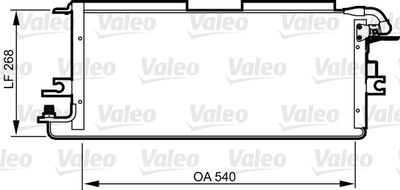 VALEO 814245 Радіатор кондиціонера для TOYOTA (Тойота)