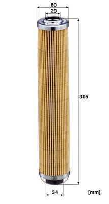 Hydraulisch filter (patroon) past: EFFER