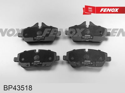 комплект спирачно феродо, дискови спирачки FENOX BP43518