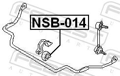 BUCSA BARA STABILIZATOARE FEBEST NSB014 1