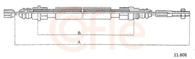 CABLU FRANA DE PARCARE COFLE 11608