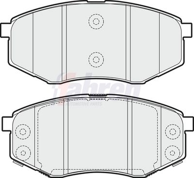 Fahren Brake Pad Set, disc brake FBP3701