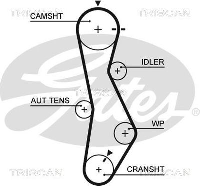 SET CUREA DE DISTRIBUTIE TRISCAN 864743005 1