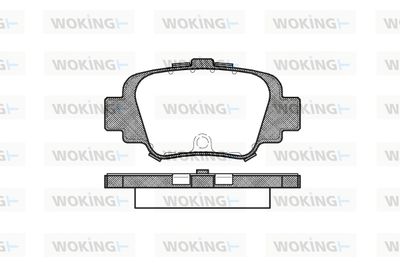 WOKING P5993.00 Тормозные колодки и сигнализаторы  для NISSAN MICRA II (K11) 1.0 i 16V