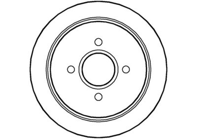 NATIONAL NBD319 Тормозные диски для FORD ESCORT V (AAL, ABL) 1.8 16V XR3i