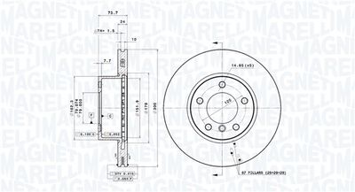 DISC FRANA MAGNETI MARELLI 360406128201