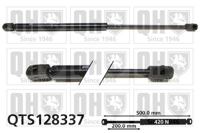 Газовая пружина, крышка багажник QUINTON HAZELL QTS128337 для AUDI A2