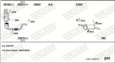 SISTEM DE ESAPAMENT WALKER CIK113667A