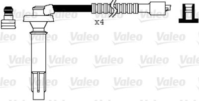 Комплект проводов зажигания VALEO 346082 для SUBARU LEGACY