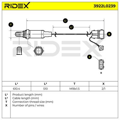 ламбда-сонда RIDEX 3922L0239