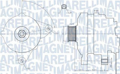 GENERATOR / ALTERNATOR MAGNETI MARELLI 063731665010