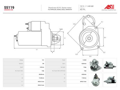 Startér AS-PL S5119