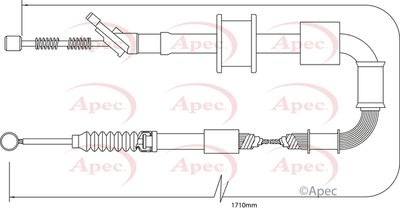 APEC Cable Pull, parking brake CAB1424