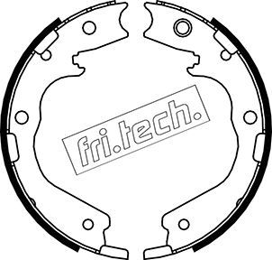 Zestaw szczęk hamulcowych, hamulec postojowy FRI.TECH. 1047.378