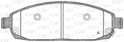 Комплект тормозных колодок, дисковый тормоз OPEN PARTS BPA1173.02 для JEEP COMMANDER