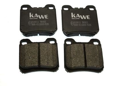 комплект спирачно феродо, дискови спирачки KAWE 810011