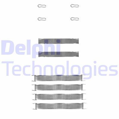 Комплектующие, колодки дискового тормоза DELPHI LX0019 для RENAULT 14