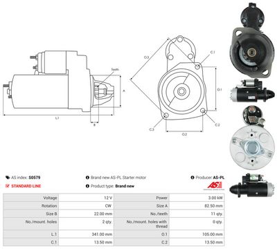 STARTER AS-PL S0579 4