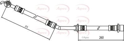 Brake Hose APEC HOS4076