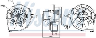 VENTILATOR HABITACLU NISSENS 87435 5