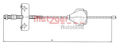 METZGER 11.5513 Трос ручного тормоза  для FORD COUGAR (Форд Коугар)
