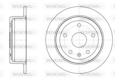 WOKING D6872.00 Тормозные диски для DAEWOO LEGANZA