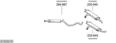 SISTEM DE ESAPAMENT BOSAL SYS29219