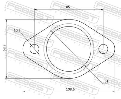 GARNITURA RACORD EVACUARE FEBEST 12492002 1