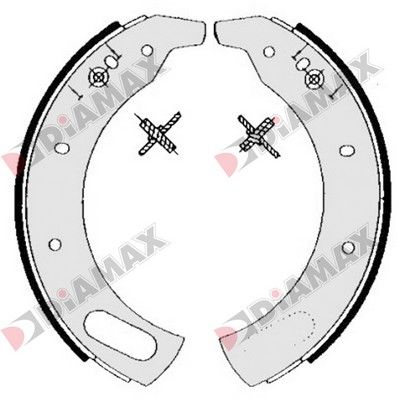 Комплект тормозных колодок DIAMAX N01254 для CARBODIES FL2